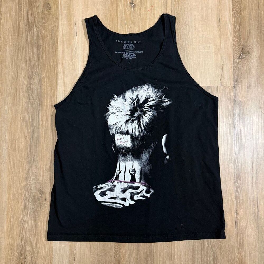 Machine Gun Kelly Hotel Diablo Concert Merch Sz L Tank Top Pop Punk Edgy Emocore
